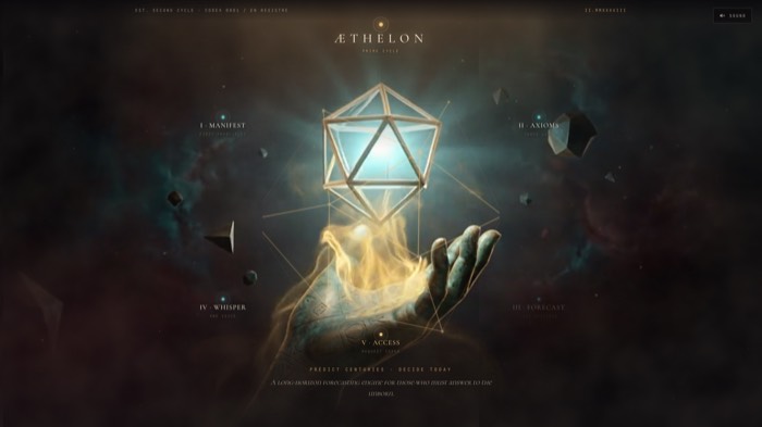 AETHELON — Cinematic Web Template